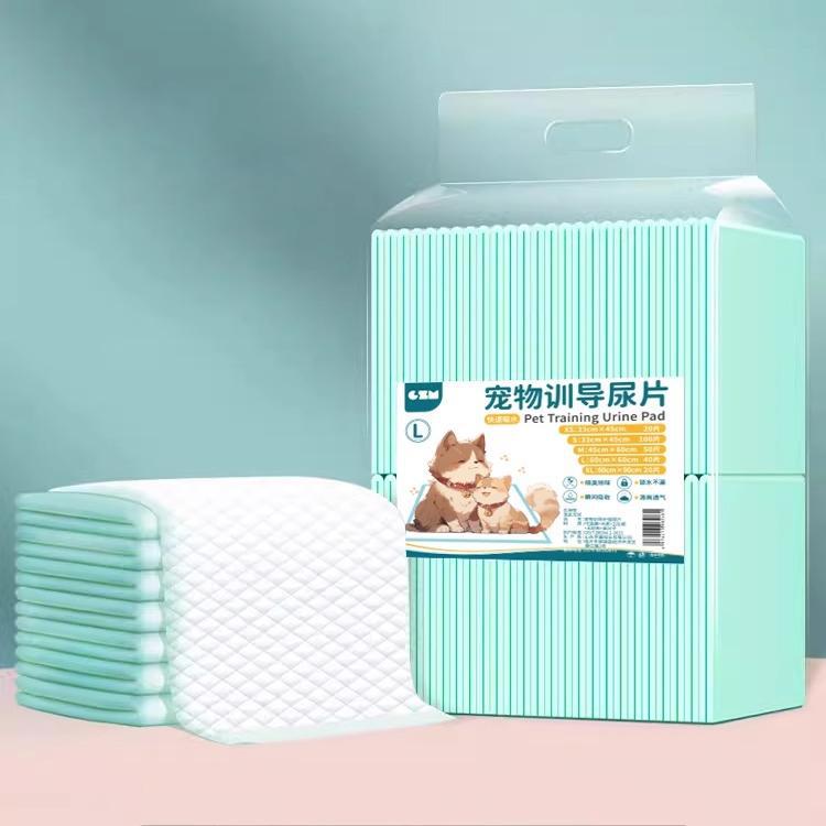 Dog urine pad diapers pet supplies toilet deodorant absorbent pad diapers thickened 100 pieces of disposable diapers